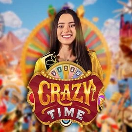 Crazy Time logo by Evolution at Jackpot CasinoCrazy Time
